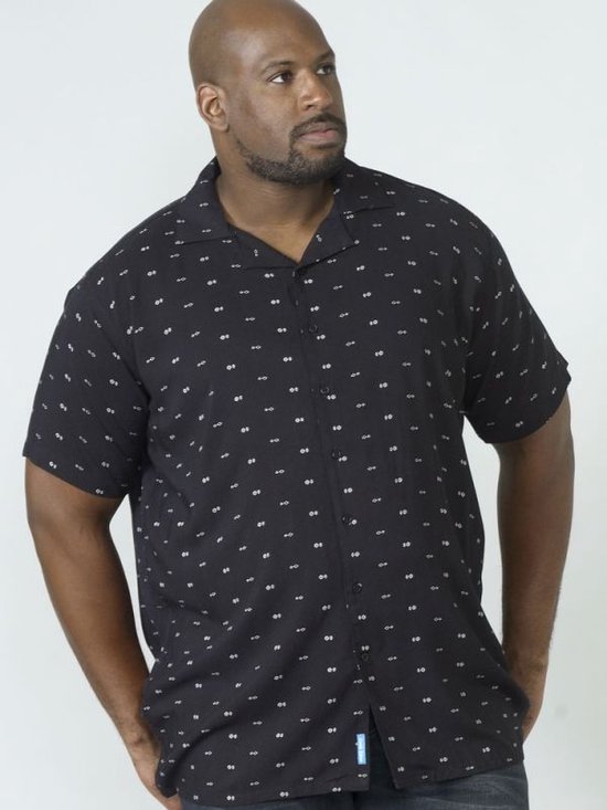 Duke 555 Luciano Overhemd Zwart BIG MEN