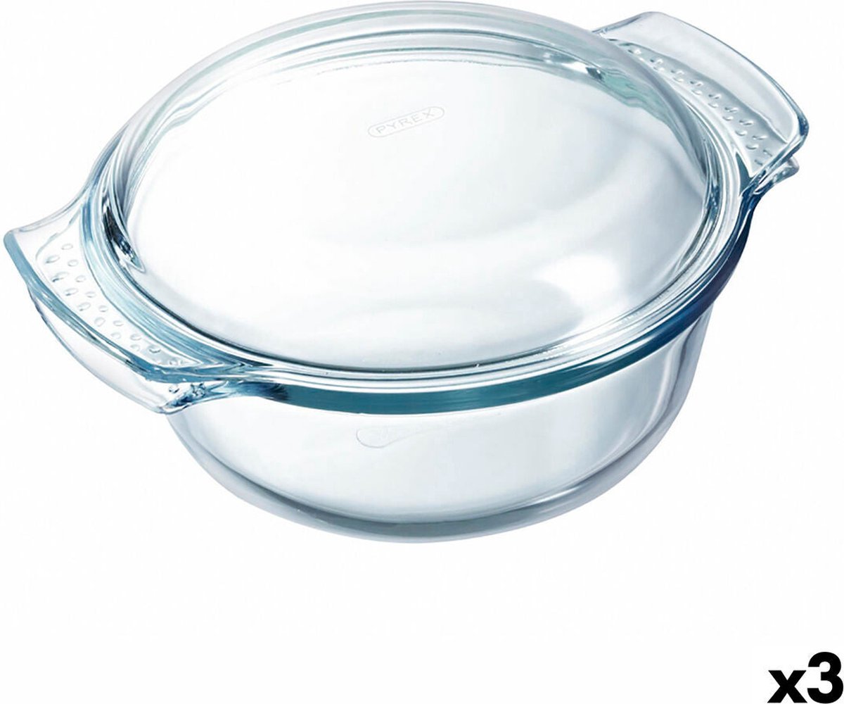 Ovenschaal Pyrex Classic Met deksel Transparant Glas 33 x 26 x 12 cm (3 ...