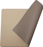Wicotex- Napperons simili cuir beige - lune sable double face 12 pièces