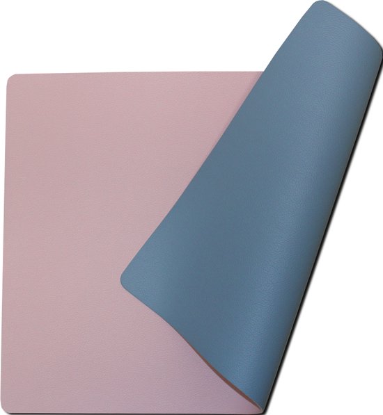 Wicotex Placemats Placemat Kunstleer Roze Lichtblauw Moon