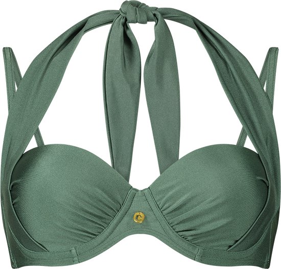 ten Cate Beach haut de bikini multipositions vert scintillant pour Femme | Taille 38xL
