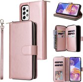 BookCover - 9 Cards - Wallet Etui Hoes geschikt voor Samsung A23 - Roze