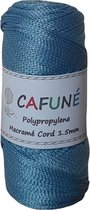 Cafuné Polypropyleen Macrame Koord- 1.5mm-Baby blauw- PP3 - Haken - Macrame - Tas maken