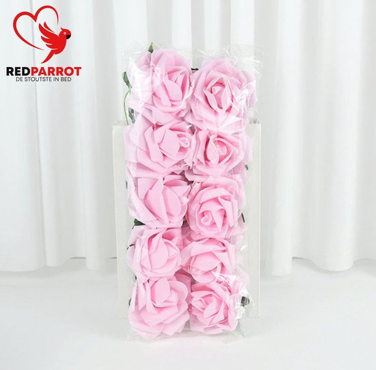 Luxe kunst rozen set van 10 | Decoratie | Nep rozen | Vastbinden | Kunstbloemen boeket | Goede kwaliteit