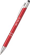 Akyol - stylo go for it - rouge - gravé - stylos de motivation - collègue - stylo avec texte - stylos amusants - stylos rigolos - stylos de travail - cadeau stagiaire - cadeau - merci - cadeau d'adieu collègue - cadeau de bienvenue - au toucher soft