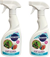 Spray anti-mites naturel Ecozone - Boules à mites - Piège à mites - Lutte contre les mites - Écologique - Anti-mites - Respectueux de l'environnement - 2 x 500 ml