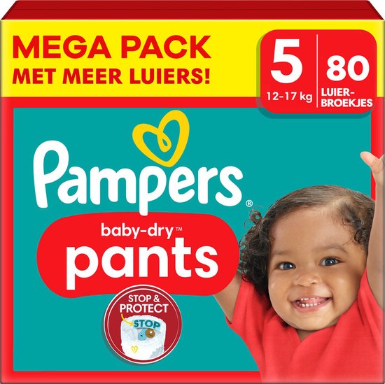Pampers - Bébé Dry Pants - Taille 5 - Mega Pack - 80 pièces - 12/17 KG | bol
