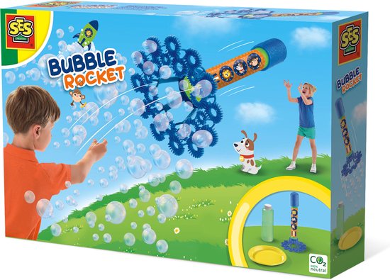 SES - Bubble raket - sterk bellenblaassop - goed uitwasbaar - voor eindeloos bellen plezier