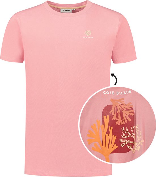 Shiwi O-hals shirt cote d'azure roze