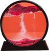 Afbeelding van het spelletje Rood kleur Bewegende Zandloper Zandkunst - Zandlandschap Zand decoratie drijfzand cadeau gift