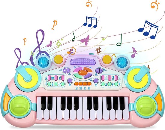 speelgoed piano voor kinderen, 24 toetsen. | bol.com