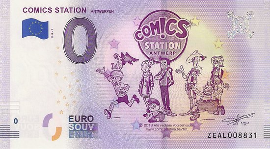 Afbeelding van het spel 0 Euro biljet België 2018 - Comics station