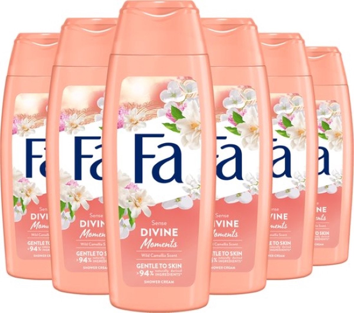 FA - Divine Moments - Woman - Douchegel - Showergel - 6x250 ml - Voordeelverpakking - Voordeelpakket - FA Pakket -