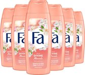 FA - Divine Moments - Woman - Douchegel  - Showergel - 6x250 ml - Voordeelverpakking - Voordeelpakket - FA Pakket -