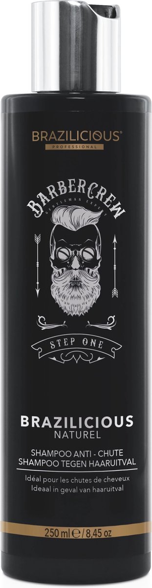BRAZILICIOUS BARBERCREW HELP - SHAMPOO ANTI HAARUITVAL Speciaal keratine behandeling