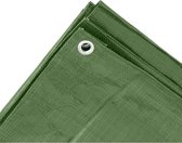 2x Groene afdekzeilen / dekzeilen - 4 x 5 meter - Polypropyleen grondzeil / dekkleed