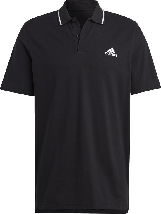 adidas Sportswear Essentials Piqué Small Logo Poloshirt - Heren - Zwart- M