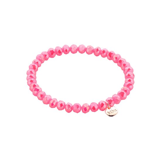 Biba - Armband - Facet - 6mm - Roze