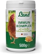 HÜHNER Land - Immuun Complex - Ondersteunt het immuunsysteem - Voor Kippen (500g)