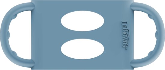 Babyflesje - Dr. Brown's Siliconen handvat - Voor Brede halsfles - Blauw