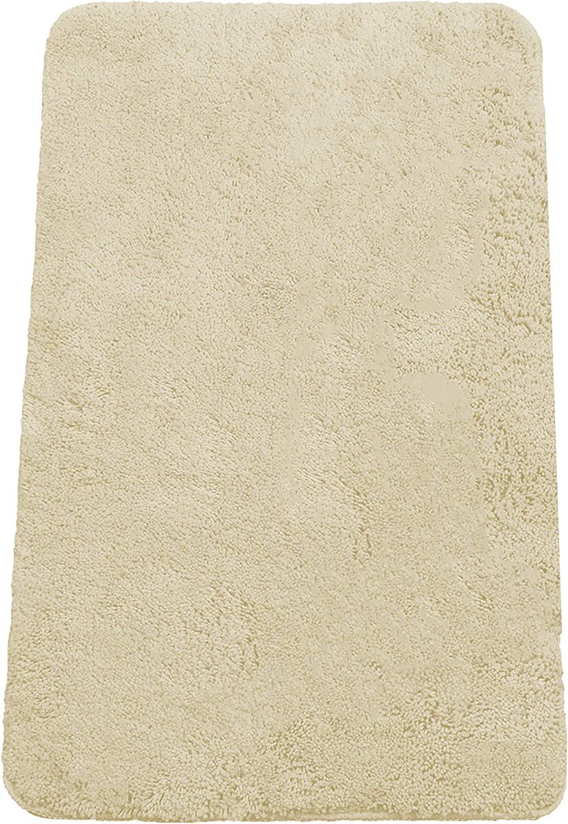 Badmat - Badmat voor badkamer - Vloermat 100% Katoen - Washandje - Douchemat wasbaar (lichtbruin)