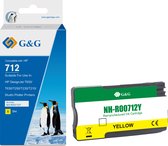 G&G Huismerk 3ED69A Inktcartridge Alternatief voor HP 712 geel