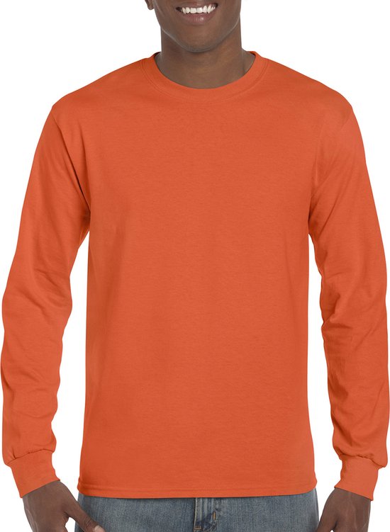 T-shirt manches longues ' Ultra Cotton' Orange - L