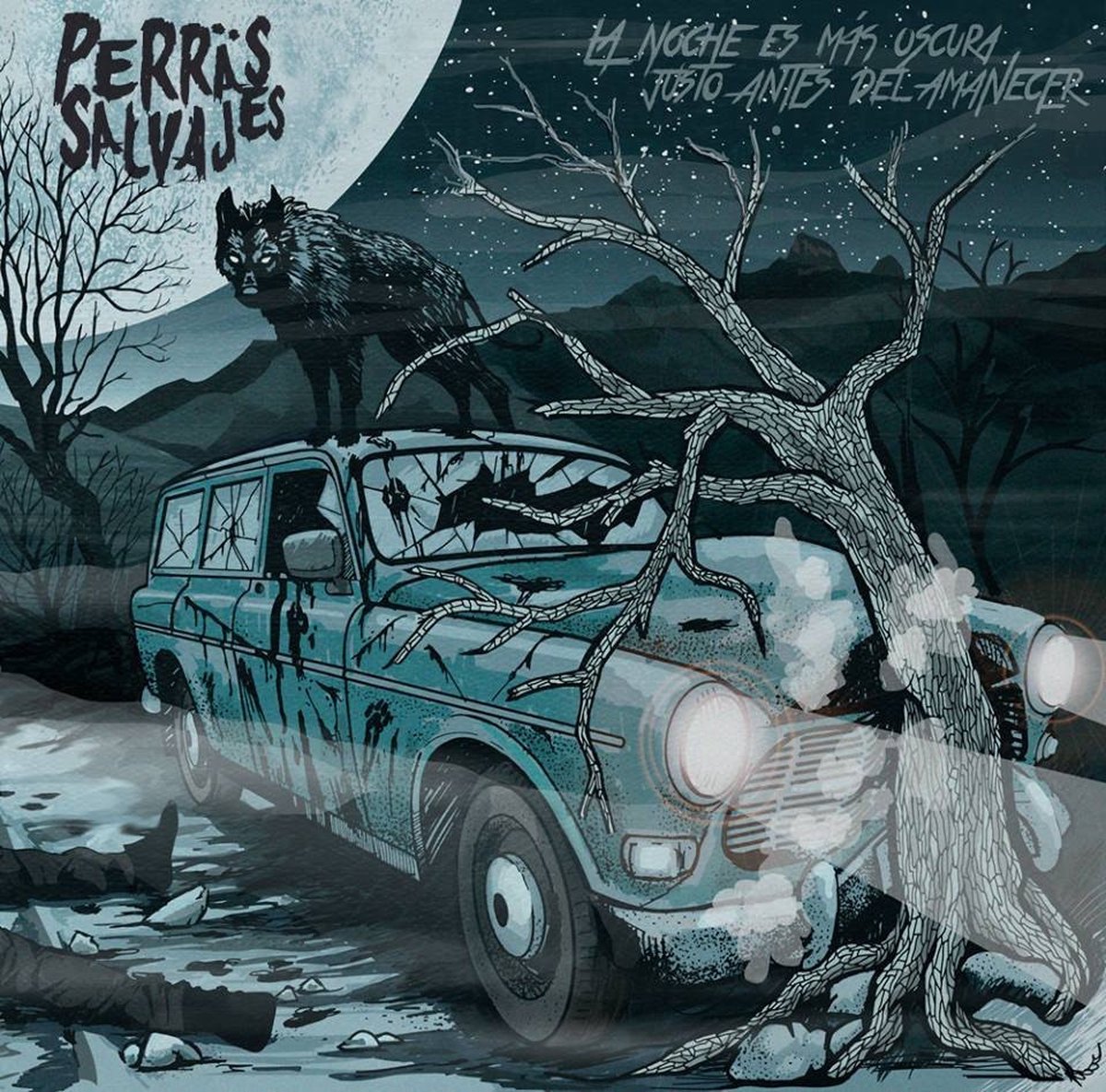Perräs Salvajes - La Noche Es Mas Oscura (LP)