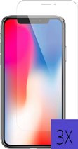 Screenprotector Geschikt voor Geschikt voor Iphone 11 pro – Geschikt voor Geschikt voor Iphone XS – Geschikt voor Geschikt voor Iphone X/10 - Tempered Glass - Beschermglas - 3 pack