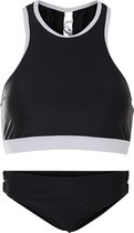 Dames bikini sport met gevlochten detail - Zwart - XL