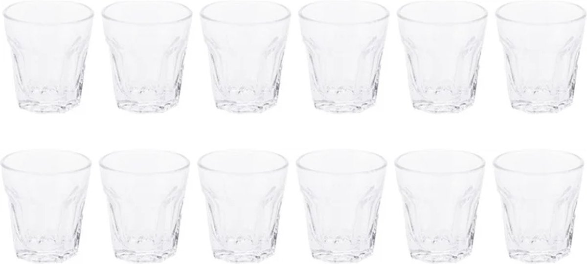 Luxe Shotglazen set - 12 Stuks - 40ml - Glas - Hoogwaardige Kwaliteit - Shotglas