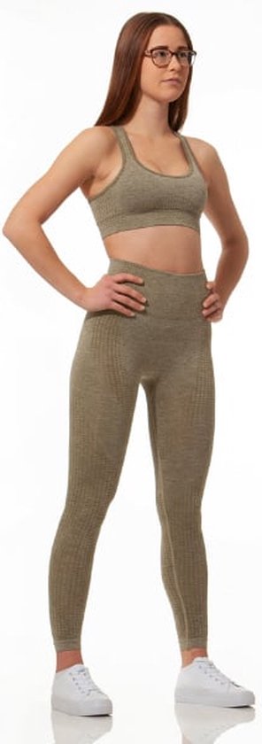 Tenue d'entraînement pour femmes 2 pièces Leggings de yoga à taille haute  sans couture avec crop top à manches longues Ensembles de vêtements de  sport