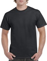 T-shirt met ronde hals 'Heavy Cotton' merk Gildan Zwart - 4XL
