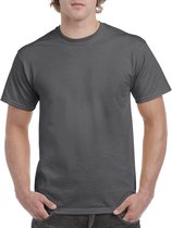 T-shirt met ronde hals 'Heavy Cotton' merk Gildan Dark Heather - XL