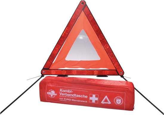 EHBO-kit met gevarendriehoek rode DIN 13164 2014-0