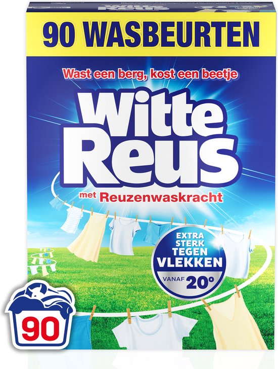 Witte Reus - Waspoeder - Witte Was - Voordeelverpakking - 90 Wasbeurten