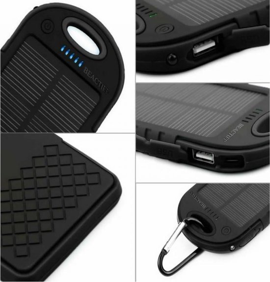 Shaersu Portable Solar Charger | 120W External Battery | 50000mAh