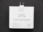 Micro USB OTG Camera Connection Kit met 5-in-1 Card Reader & USB Hub