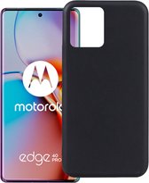 Dun TPU Hoesje Zwart Geschikt voor Motorola Edge 40 Pro | Back Cover Matte Zwart | Flexibel | Lichtgewicht | Ultra Dun