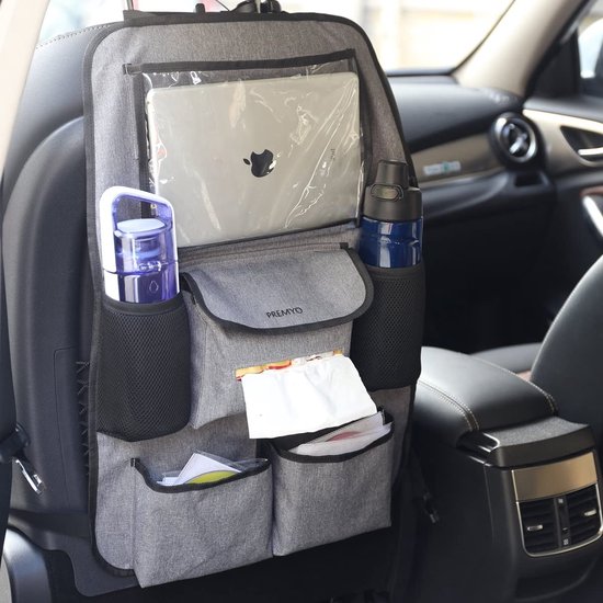 Sac de rangement de dossier de siège de voiture de Luxe pour iPad et rangement  pour