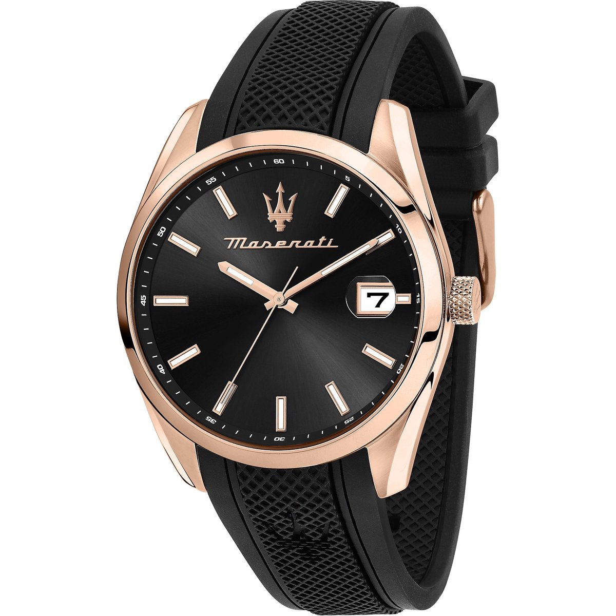 Maserati Heren horloges quartz analoog One Size Zwart 32024258