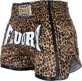 Fluory Muay Thai Shorts Kickboxing Leopard maat XXL