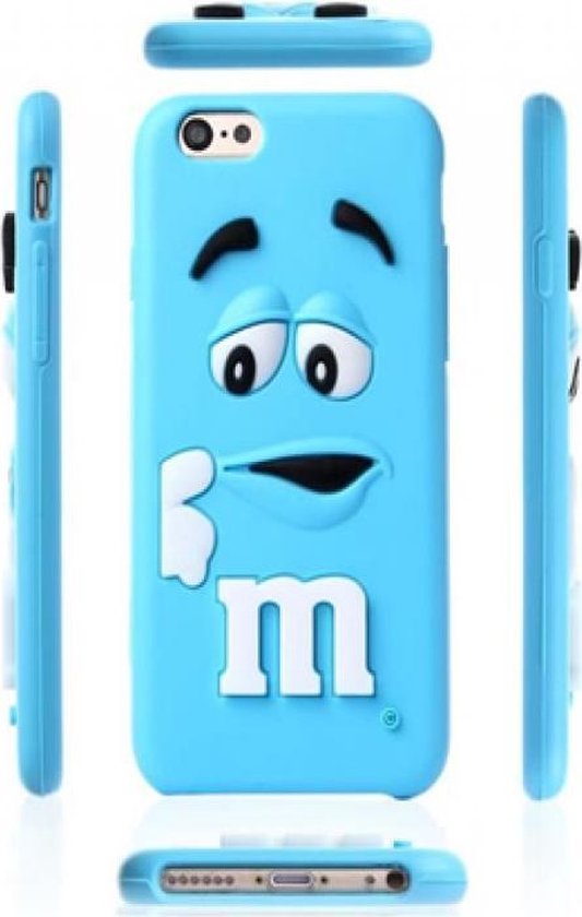 3D M&M case telefoonhoesje voor uw Apple 7 hoesje, blauw , | bol.com