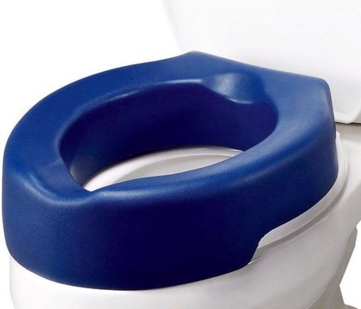 Toiletverhoger in contrastkleur: 10 cm - donkerblauw