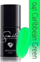 041 UV Hybrid Semilac Caribbean Green 7 ml.