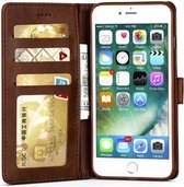 Apple iPhone 6(S) Portemonnee Bookcase Hoesje Splitleer Bruin