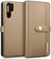 Huawei P30 Pro Leren 2-in-1 Bookcase en Back Cover Hoesje Bruin