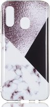 Samsung Galaxy A40 TPU Hoesje met Marmer Opdruk Bruin