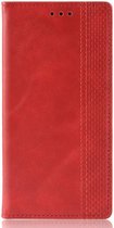 Nokia 4.2 Stijlvol Vintage Portemonnee Hoesje Rood