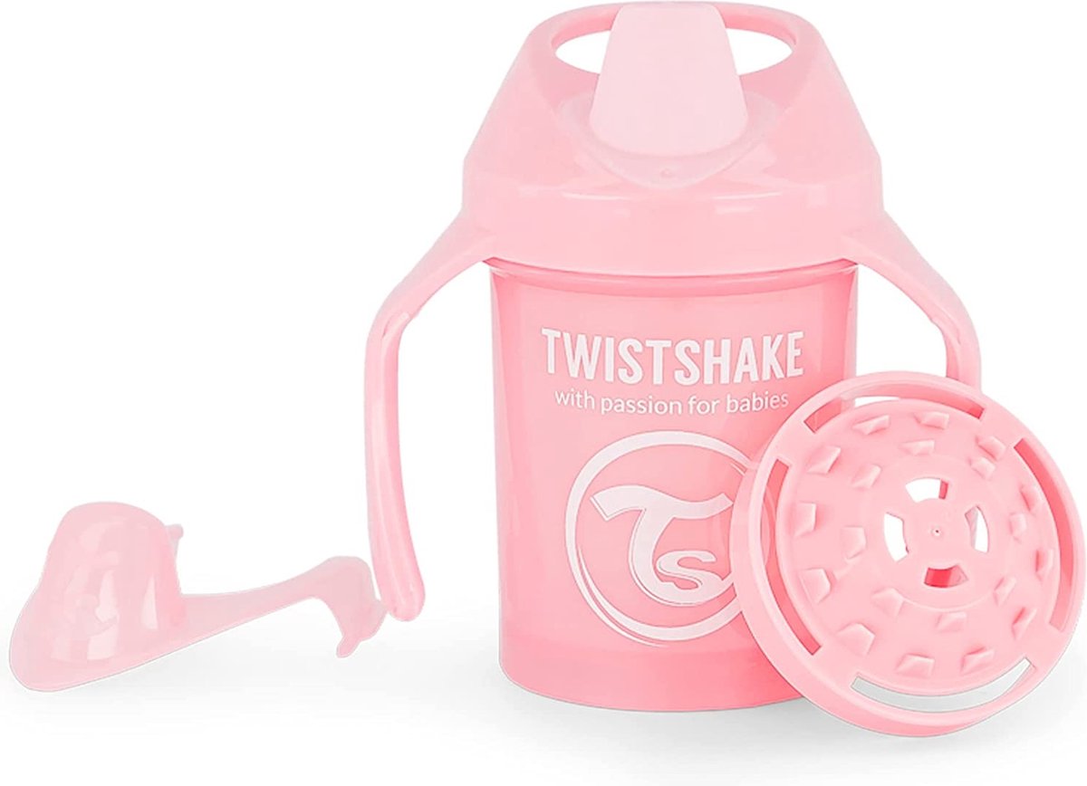 Twistshake Tasse à bec avec paille - Bébé - 360 ml - Biberon étanche - Tasse  à bec sans BPA 